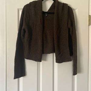 Eileen Fisher hooded cropped cardigan. EUC